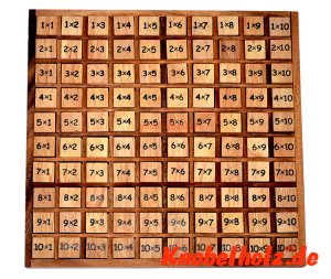 Multiplikations Board aus Holz, Multiplikationstabelle, Lernhilfe für Kinder, Mathematik